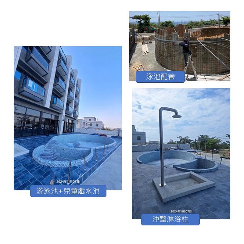 翁來水之藝,賀! 小琉球琉璃海景渡假飯店 L.L Hotel 游泳池完工