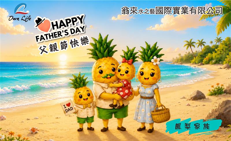 翁來水之藝,翁來祝全天下的爸爸們：父親節快樂！💙